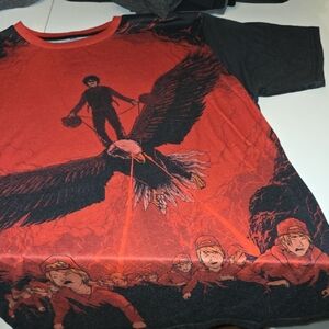 Graphic Red and Black Men's Short Sleeve Tee